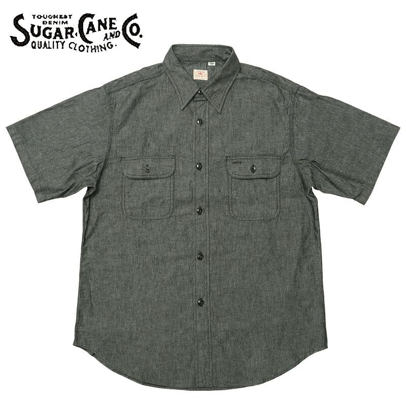 SUGAR CANE SUGARCANE シュガーケーン #SC39307 半袖 ブラック