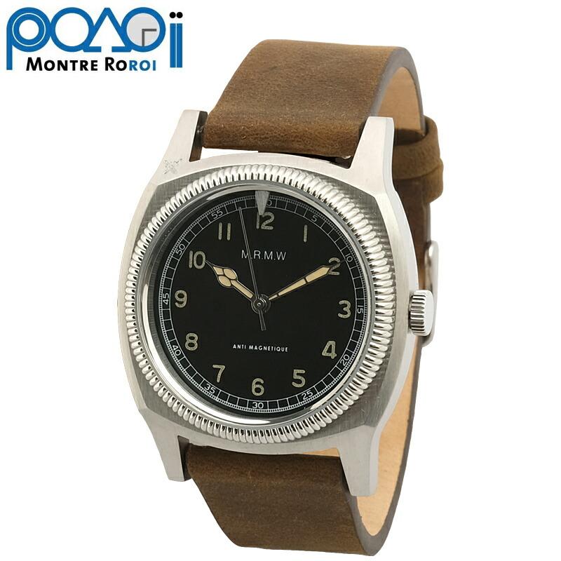 MONTRE ROROI モントルロロイ マジェテック ビッグタートル3ハンズ Bg-3h01 腕時計 ウォッチ レザーストラップ ミリタリー ...
