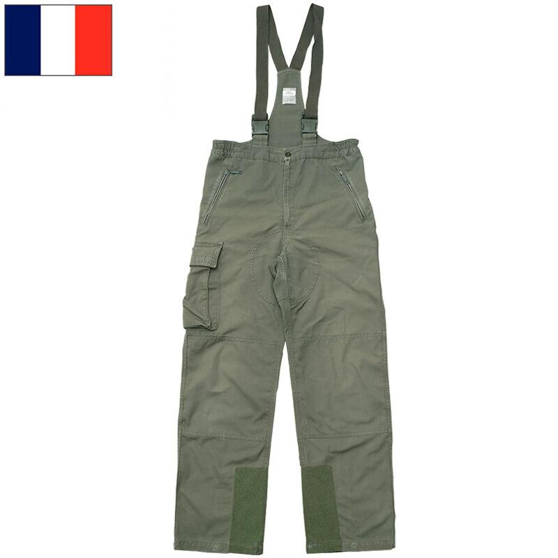 フランス軍 AF サスペンダーパンツ オリーブ USED 仏軍 Air