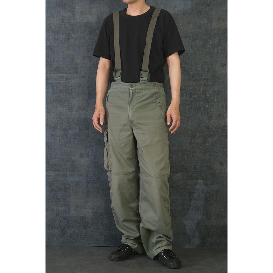 フランス軍 AF サスペンダーパンツ オリーブ USED 仏軍 Air