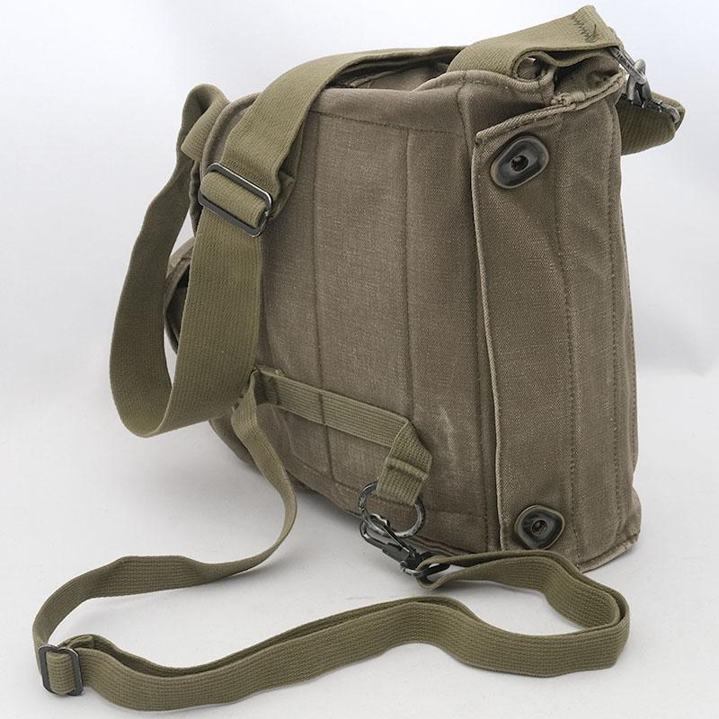 米軍 M17 ガスマスク ショルダーバッグ オリーブ USED BS214UN