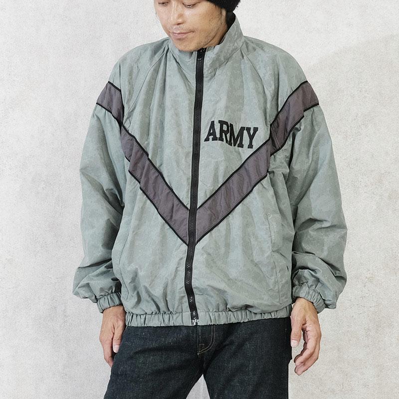 米軍 ARMY IPFU トレーニングジャケット ナイロン グレー 米軍 ARMY IPFU トレーニングジャケット ナイロン グレー