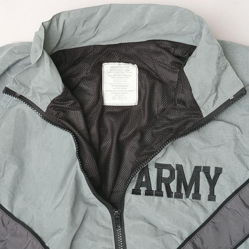 米軍 ARMY IPFU トレーニングジャケット ナイロン グレー 米軍 ARMY IPFU トレーニングジャケット ナイロン グレー