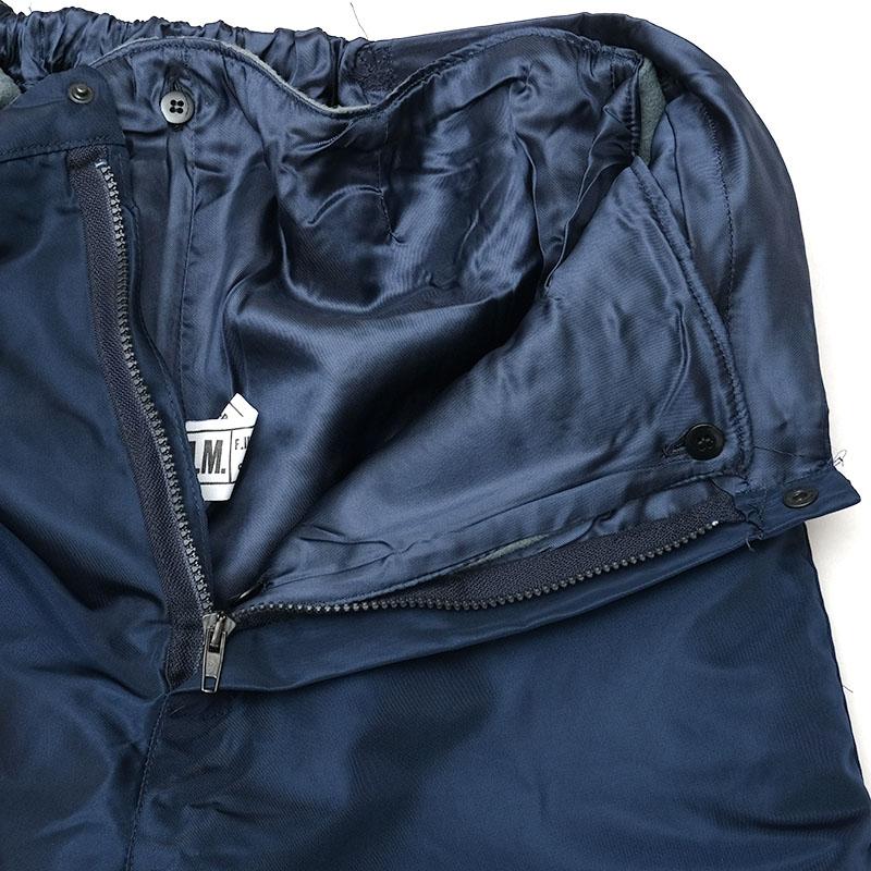 新品未使用  Jeans ナイロンパンツ ネイビー　XS イタリア軍 AMI ナイロンパンツ ライナー付き ネイビー デッドストック