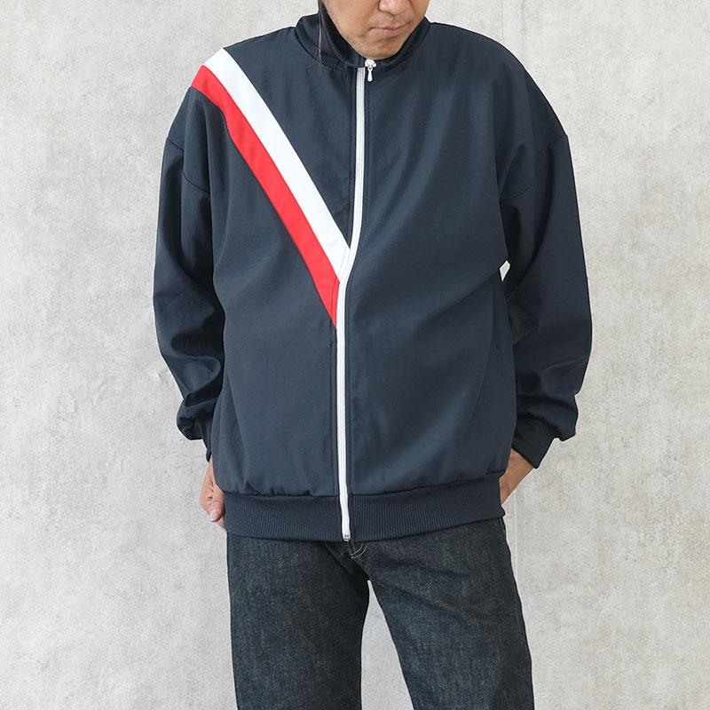 フランス軍 トレーニング ジムジャケット ネイビー ライン デッド