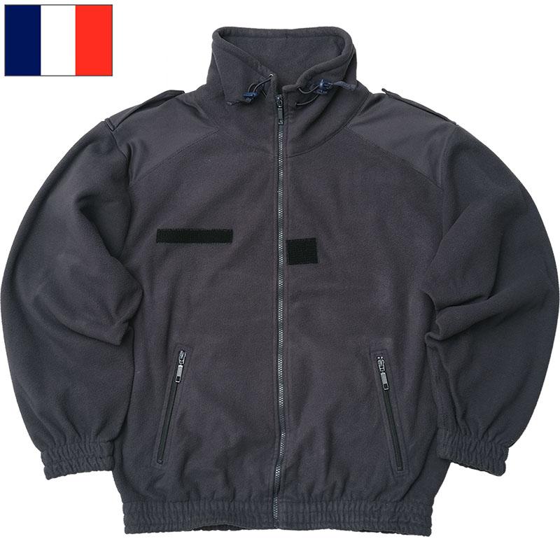 フランス ポリス フリースジャケット ダークネイビー USED JJ378UN