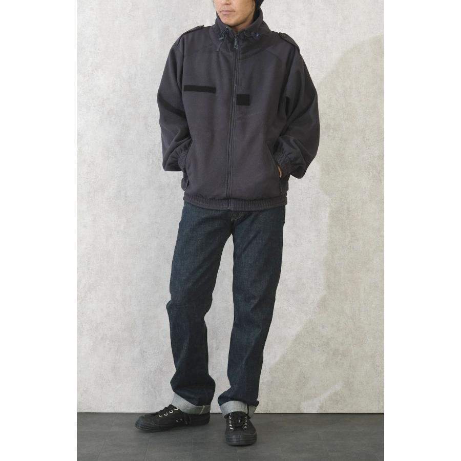 フランス ポリス フリースジャケット ダークネイビー USED JJ378UN