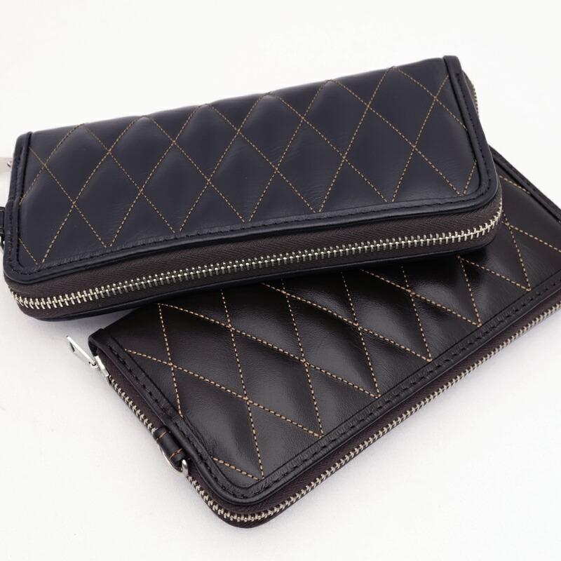 トイズマッコイ ホースハイド レザーキルティング ロングウォレット ブラック 楽天市場】【トイズマッコイ】 レザー キルテッド ウォレット