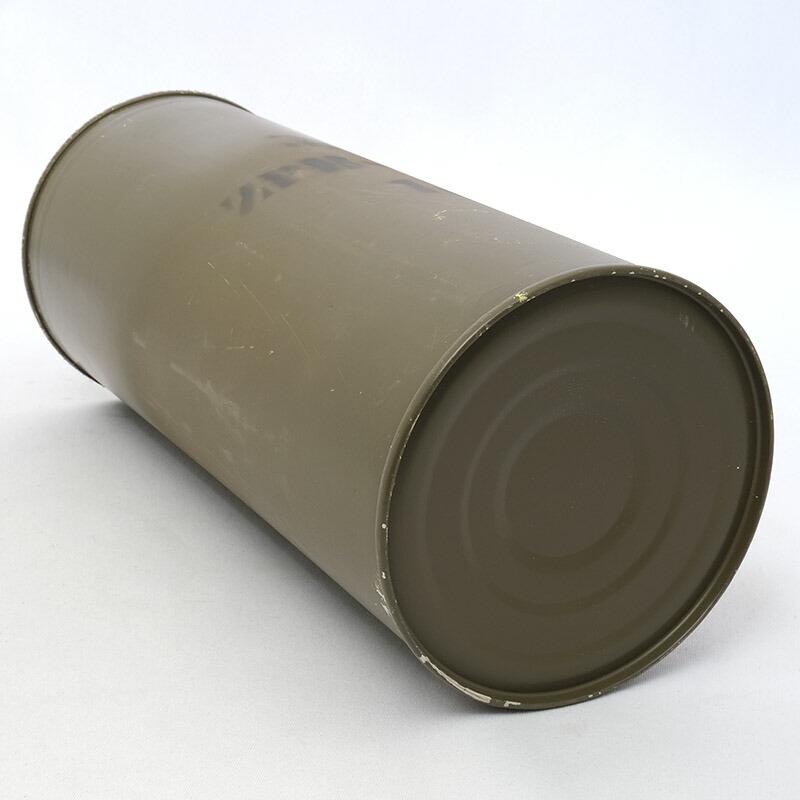 チェコ軍 グレネードケース缶 円筒形 USED EE868UN スチール缶 チェコ軍 グレネードケース缶 円筒形 USED EE868UN スチール缶