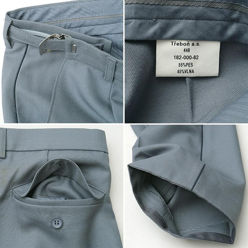 チェコ軍 M-97 ドレスパンツ サイドアジャスター ブルーグレー デッド