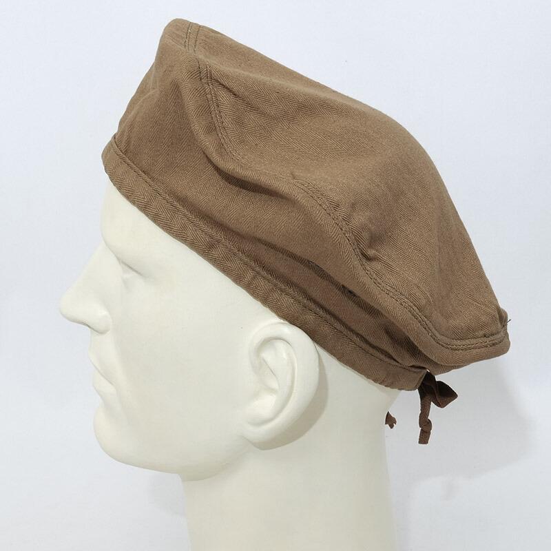 1点ならメール便可 チェコ軍 コック ベレー帽 HBT ブラウン デッド