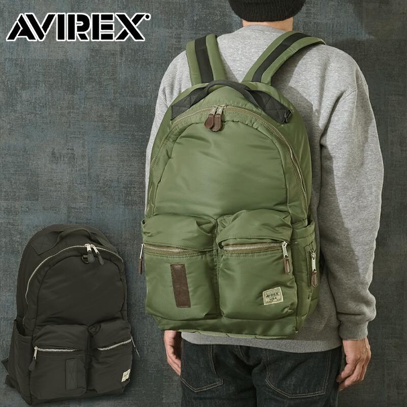 【MA-1と同素材】AVIREX リュック リュックサック バックパック Y_U 7834976010  7986874 デイバッグ メンズ レディース NEW FLIGHT NYLON BACKPACK 正規品 ブランド おしゃれ アビレックス アヴィレックス 送料無料 AVIREX（アヴィレックス） アビレックス #7834976010 ニュー フライト