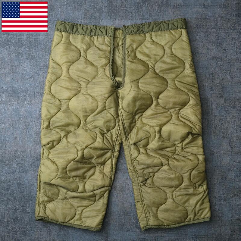 米軍 M-65 キルティング パンツライナー オリーブ USED アメリカ軍 GI