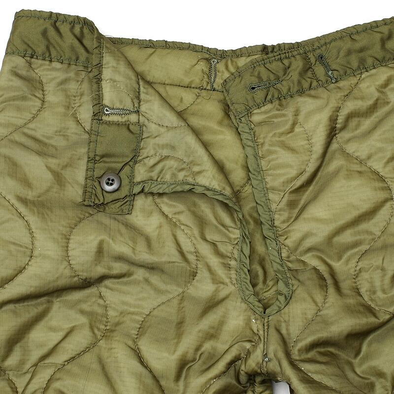 米軍 M-65 キルティング パンツライナー オリーブ USED アメリカ軍 GI