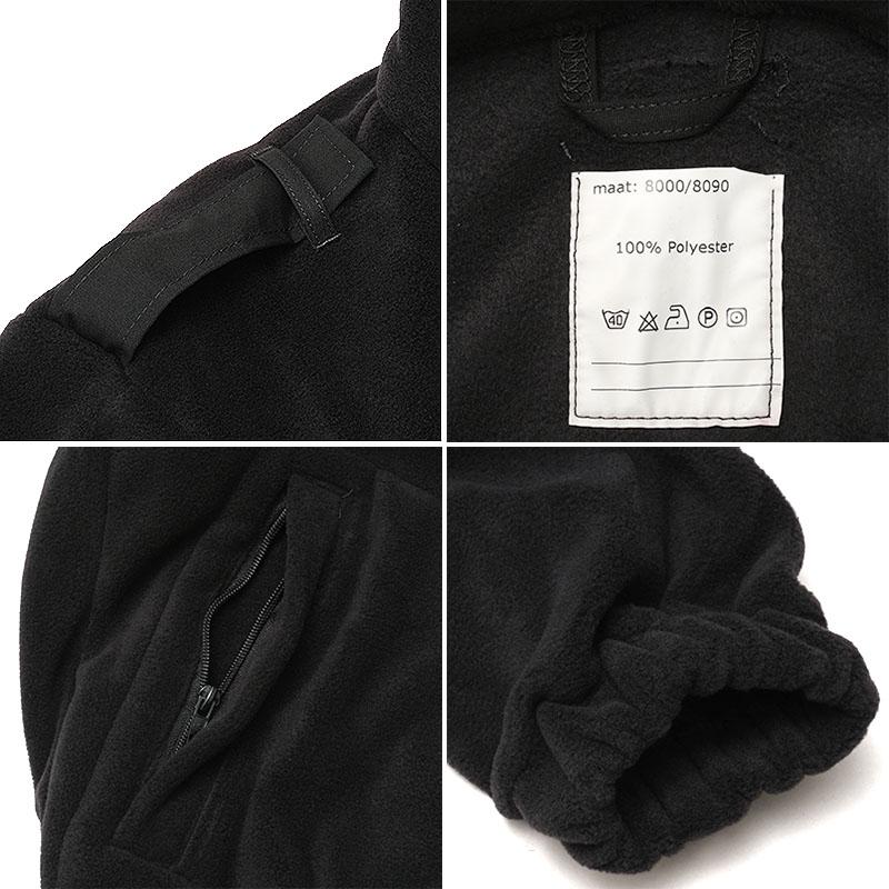 オランダ軍 フリースジャケット ブラック デッドストック JJ355NN