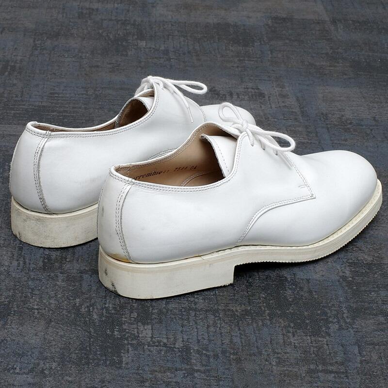 レーサーシューズ　イタリア製DEUGI メッシュタイプ白　サイズ40 レザー レースアップシューズ 白 本革 ダービーシューズ