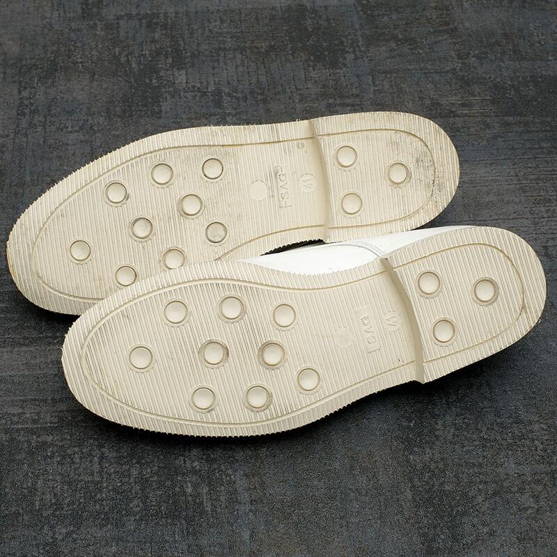 イタリア軍 MM レザー ドレスシューズ ホワイト タイプB デッド