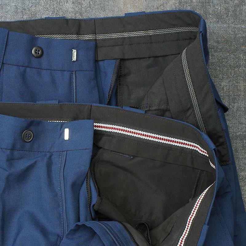 オランダ ポリス サイドライン ドレスパンツ ブルー デッドストック