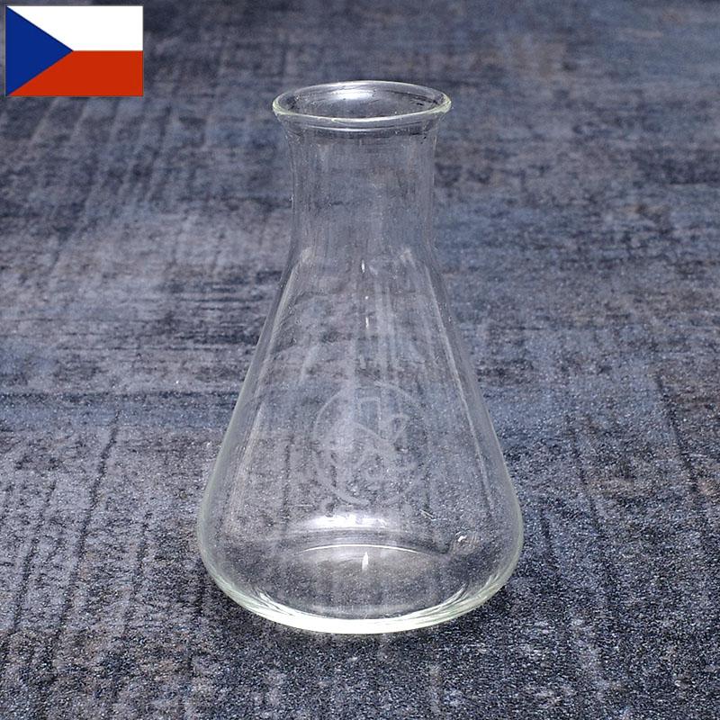 チェコ軍 フラスコ 50ml デッドストック EE864NN 三角フラスコ ガラス