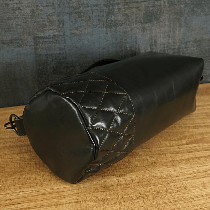 トイズマッコイレザーダッフルサック ブラック