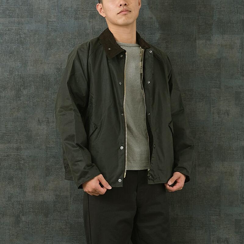 10%OFF！■Barbour バブアー #7934955024 トランスポート ワックス コットン ショート ブルゾン 242MWX1678TRANSPORT WAX メンズ 男性 コート アウター ブルゾの画像