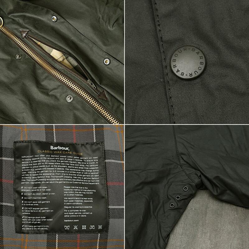 10%OFF！■Barbour バブアー #7934955024 トランスポート ワックス コットン ショート ブルゾン 242MWX1678TRANSPORT WAX メンズ 男性 コート アウター ブルゾの画像