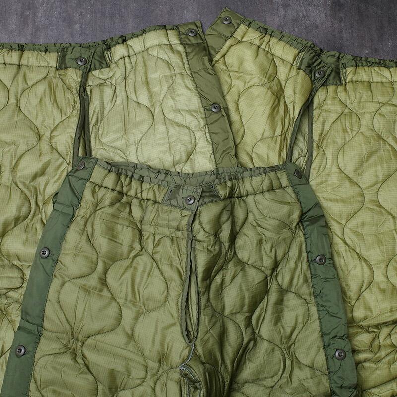米軍 M-65 キルティング パンツライナー サイドボタン デッドストック