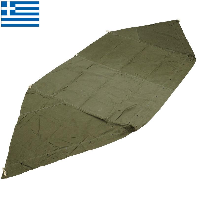 ギリシャ軍 シェルターハーフ テントシート オリーブ デッド ギリシャ軍 シェルターハーフ テントシート オリーブ デッド