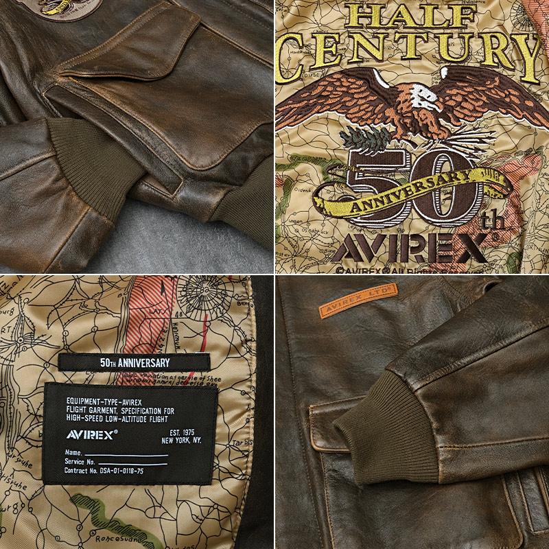 AVIREX アビレックス #7835950007 50th Anniversary A-2 AVIREX アビレックス #7835950007 50th Anniversary A-2