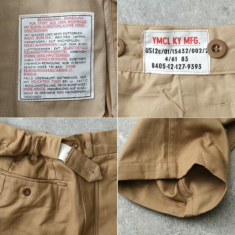 YMCLKY ドイツ軍タイプ NAVY トロピカルパンツ PP449YN メンズ ワーク