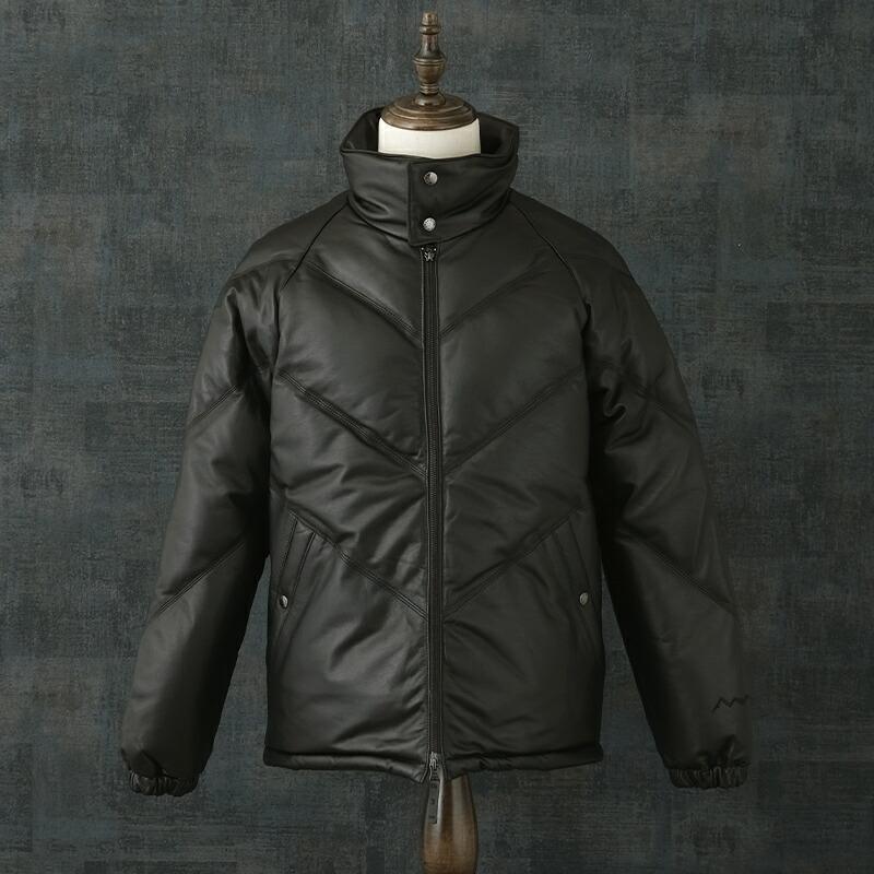 MANASTASH（マナスタッシュ） #7925950005 Vレザーダウンジャケット