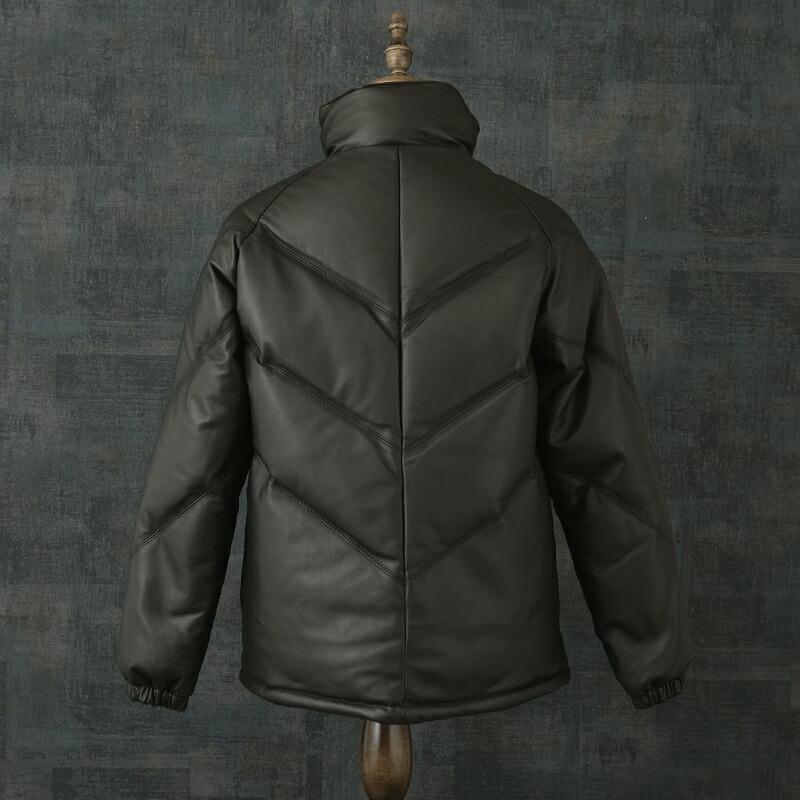 MANASTASH（マナスタッシュ） #7925950005 Vレザーダウンジャケット