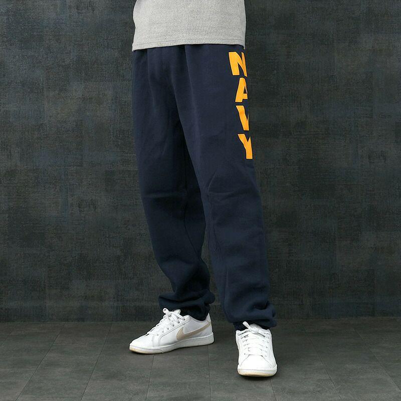 米軍 U.S.NAVY スウェットパンツ ネイビー NAVYロゴ NAVY PRIDE製