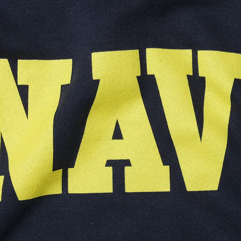 米軍 U.S.NAVY スウェットパーカー ネイビー NAVYロゴ SOFFE製 デッド