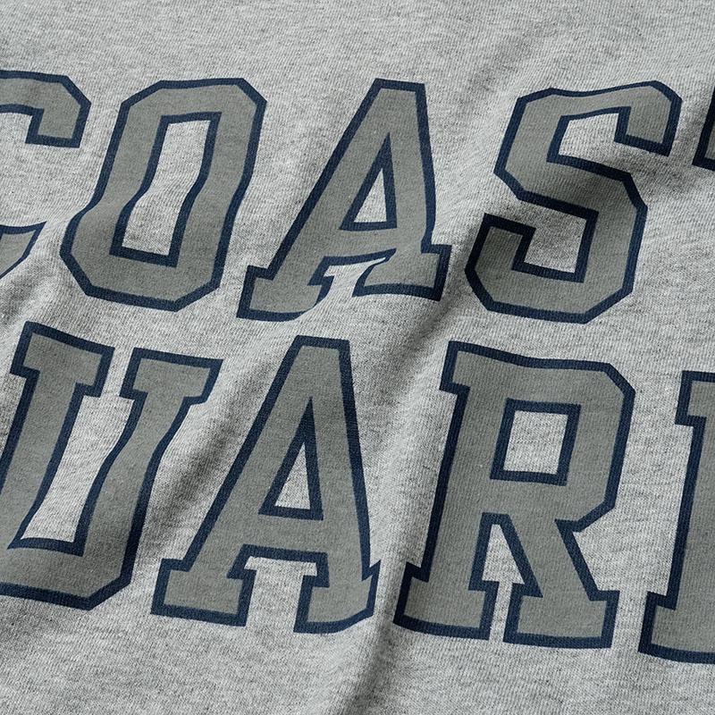 メール便可 アメリカ沿岸警備隊 USCG 半袖Tシャツ 杢グレー ロゴ 