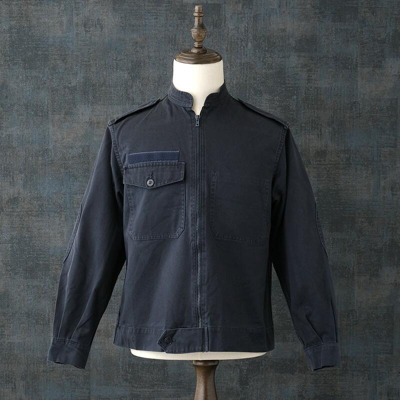 フランス軍 ST CYR ジッパージャケット ネイビー 右ポケット