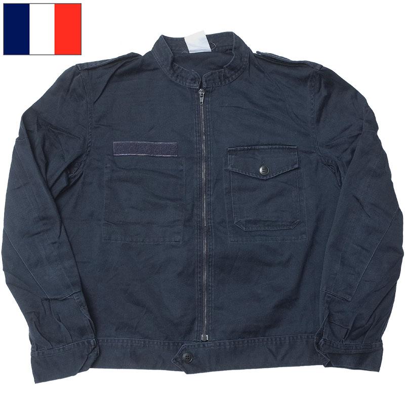 フランス軍 ST CYR ジッパージャケット ネイビー 左ポケット フランス軍 ST CYR ジッパージャケット ネイビー 左ポケット