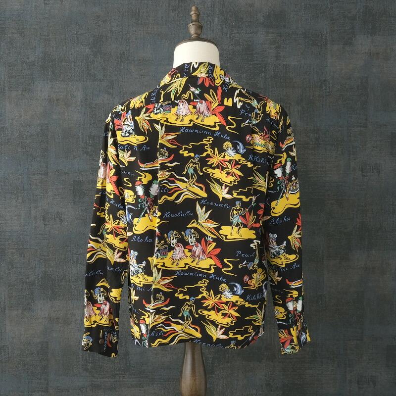 ヴィンテージ IOLANI 長袖 アロハシャツ レーヨン サンサーフ 開襟シャツ ヴィンテージ IOLANI 長袖 アロハシャツ レーヨン サンサーフ