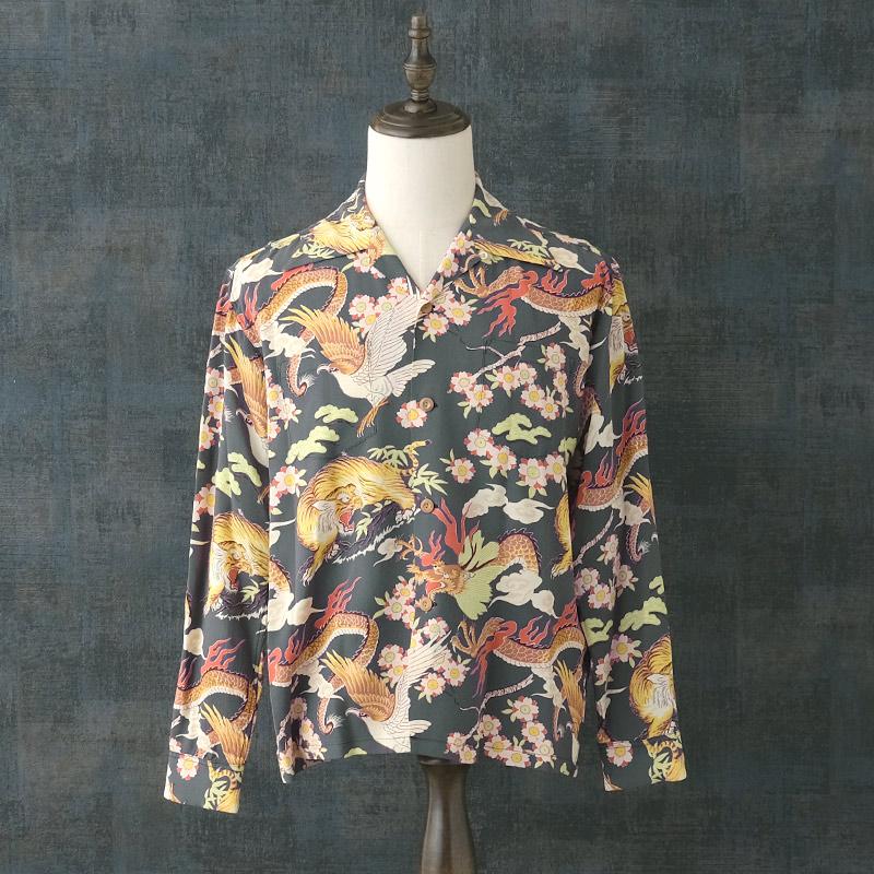 SUN SURF SUNSURF サンサーフ #SS29404 長袖 レーヨン アロハ