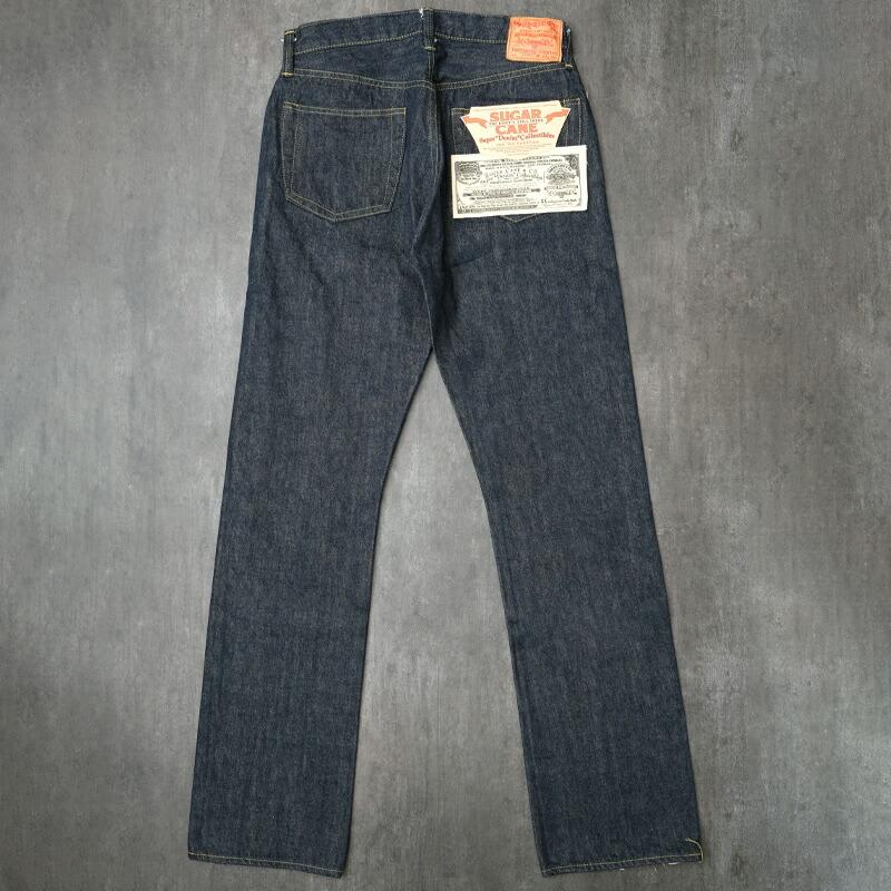 SUGARCANE シュガーケーン #SC49001 SUGARCANE Super “Denim” Collectibles #01 14oz.ブルーデニム ウエストオーバーオール S1945モデルデニムパンツ メンズの画像