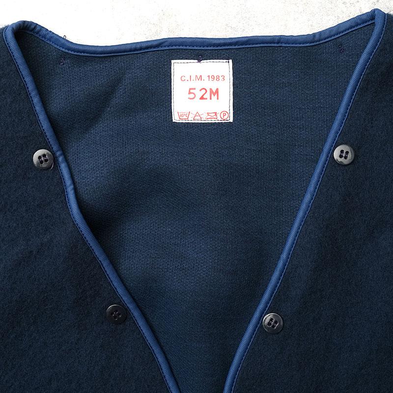 フランス軍 コートライナー ロングベスト ネイビー デッドストック