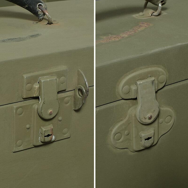 米軍 WW2 M6 スチール ツールボックス オリーブ デッドストック