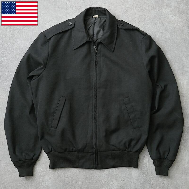 米軍 ARMY アカデミージャケット ポリウール ブラック ライナー付き