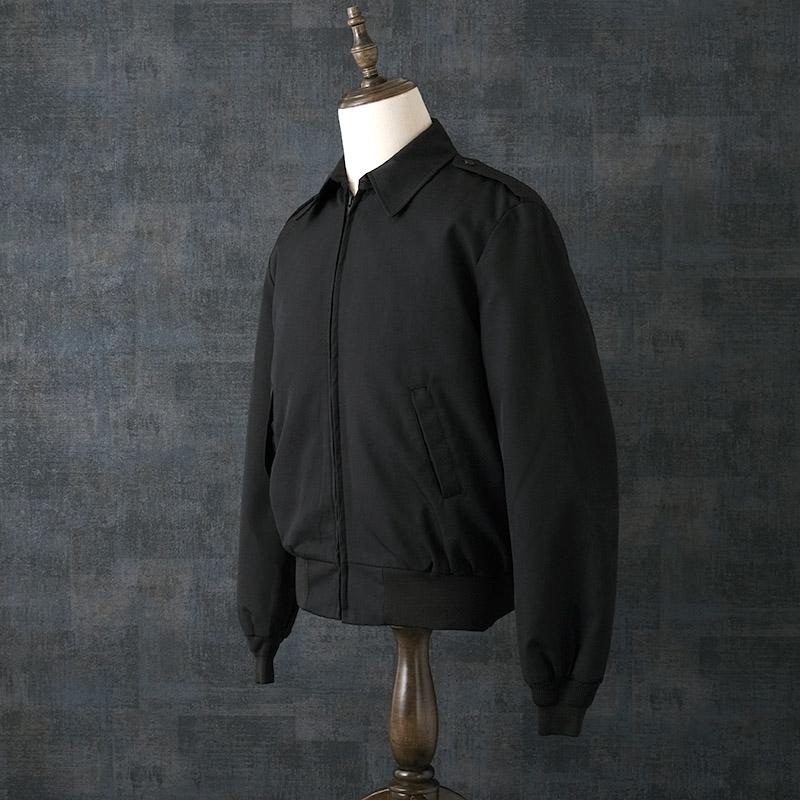 米軍 ARMY アカデミージャケット ポリウール ブラック ライナー付き