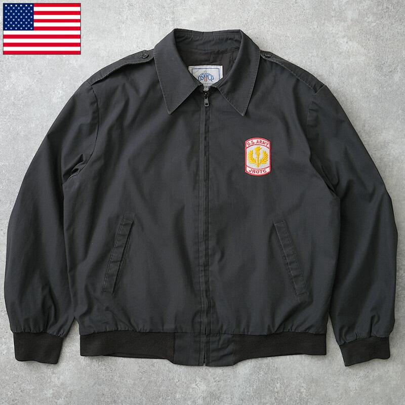 米軍 ARMY JROTC ウインドブレーカー ブラック ライナー付き USED