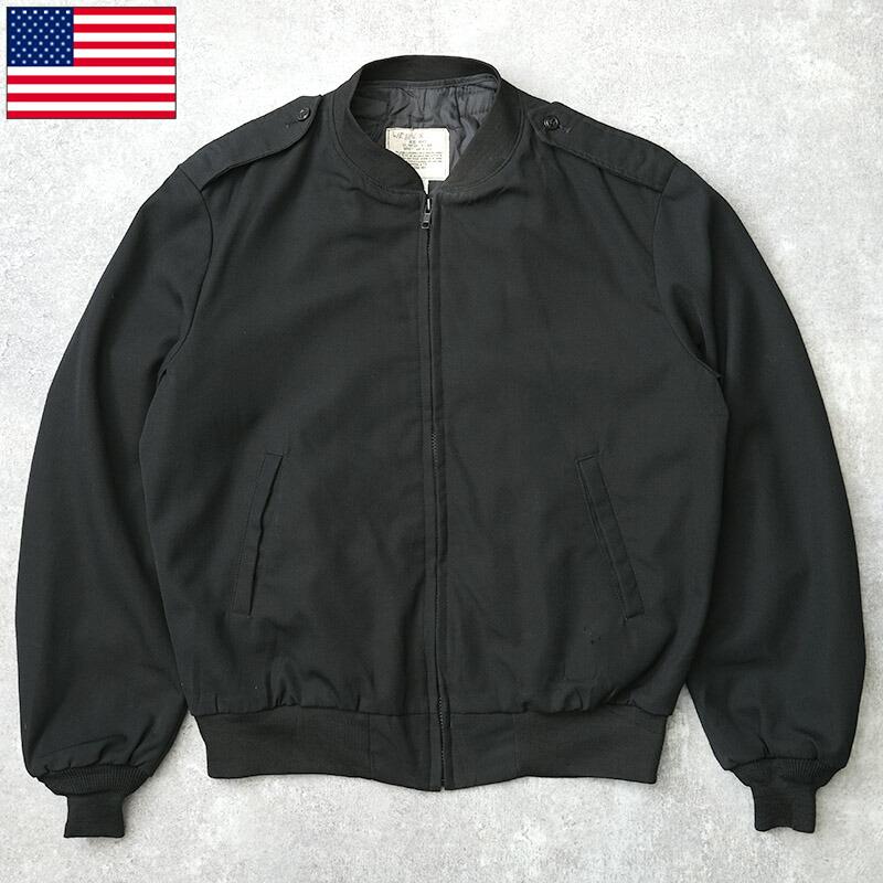 米軍 NAVY オフィサージャケット ポリウール ブラック メンズ ライナー