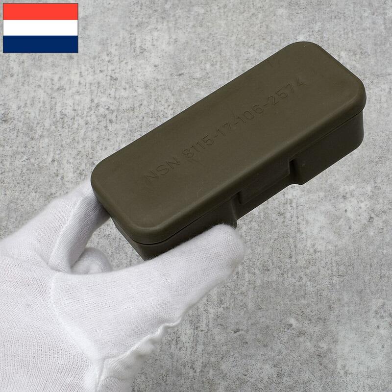オランダ軍 プラスチックケース スモール オリーブ デッドストック