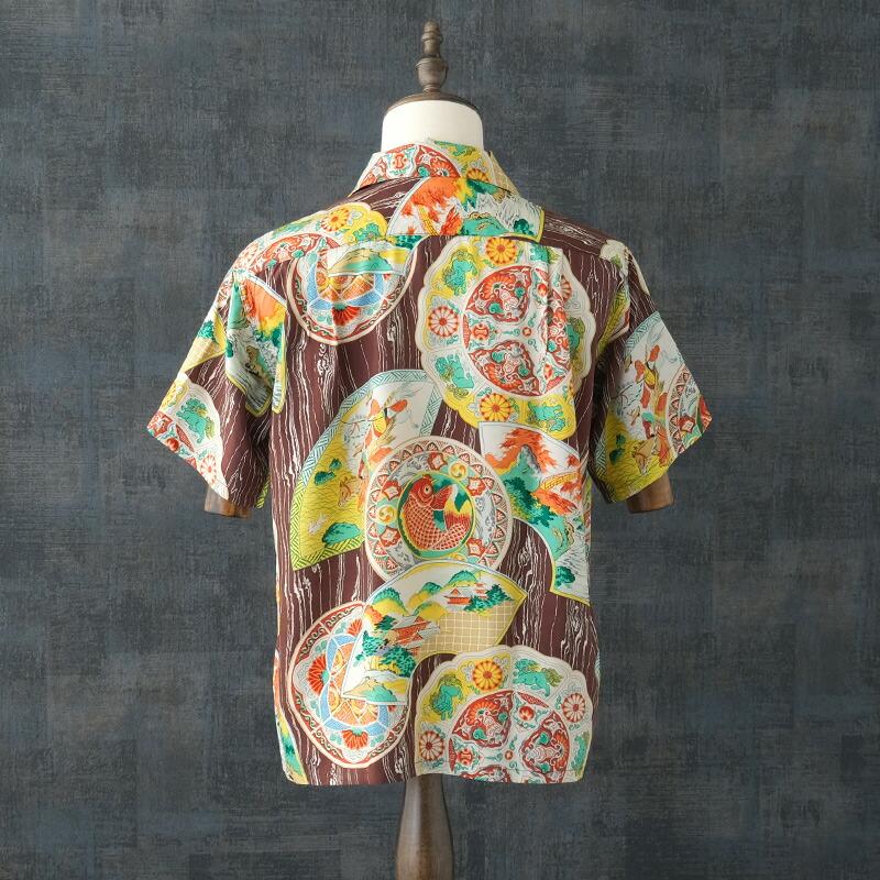 SUNSURF サンサーフ #SS39482 サンサーフ スペシャルエディション 半袖 シルク アロハシャツ『HISTORICAL POTTERY』ハワイアンシャツ メンズ 男性 オープンカラの画像