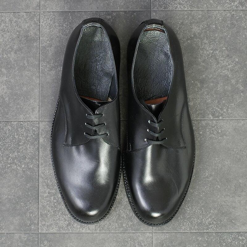 イタリア軍 AMI レザー ドレスシューズ ブラック 3ホール デッド