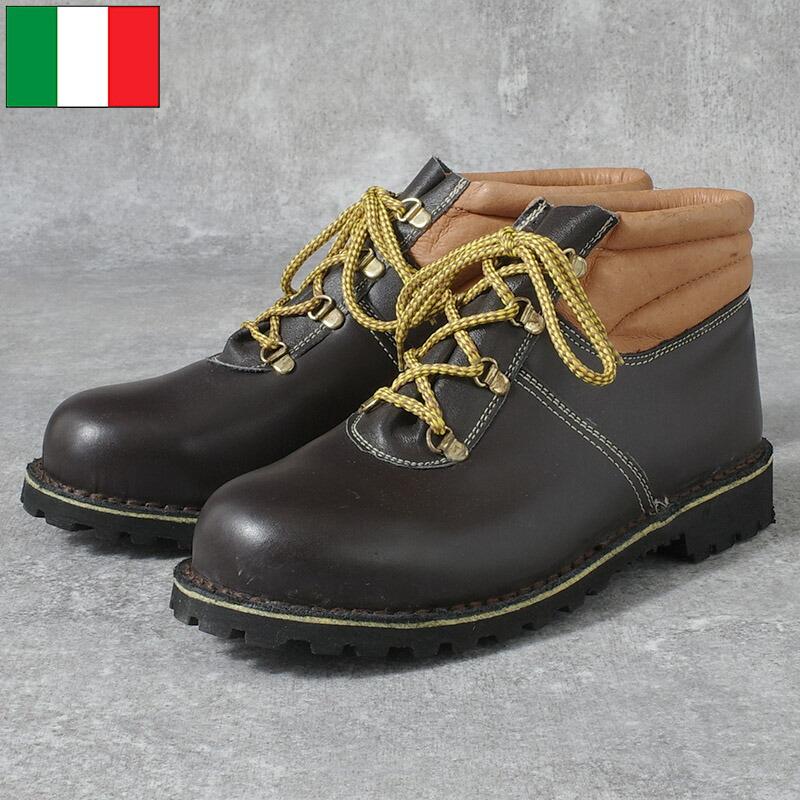 イタリア製 ダークブラウン ミリタリーブーツ 楽天市場】イタリア軍 レザー マウンテンブーツ ダークブラウン